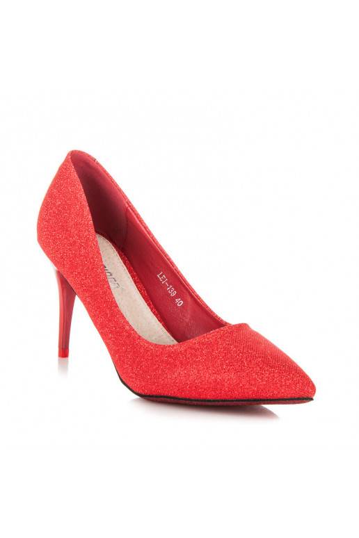 Décolleté rosse brillanti per le feste LEI-139R
