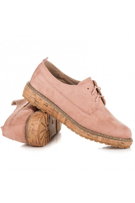 Scarpe rosa VICES con suole in sughero 7152-20P