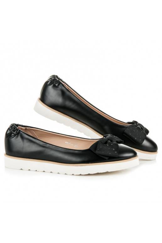 Ballerine nere VICES con fiocchi decorati 1157-1B
