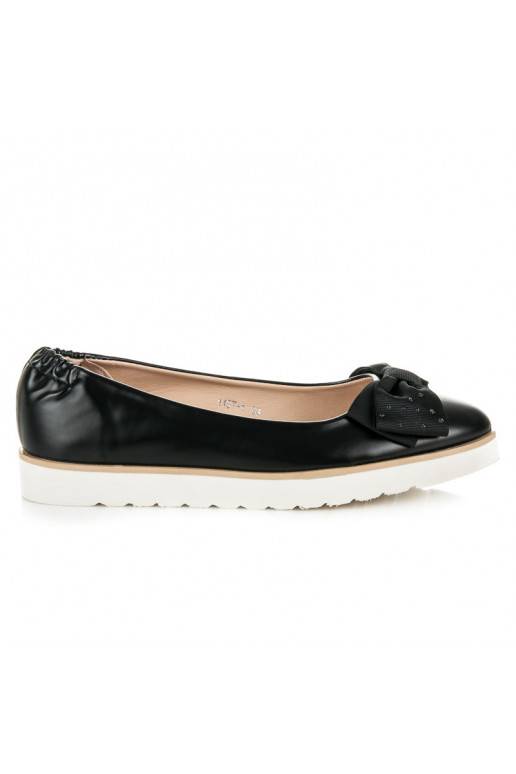 Ballerine nere VICES con fiocchi decorati 1157-1B