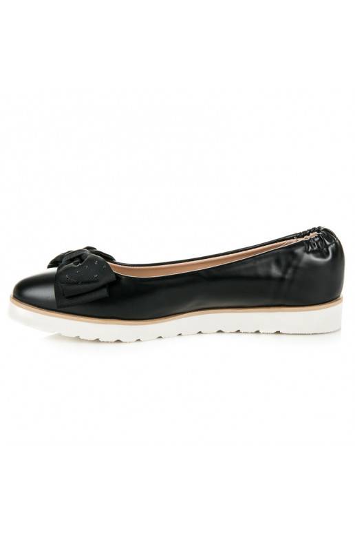 Ballerine nere VICES con fiocchi decorati 1157-1B
