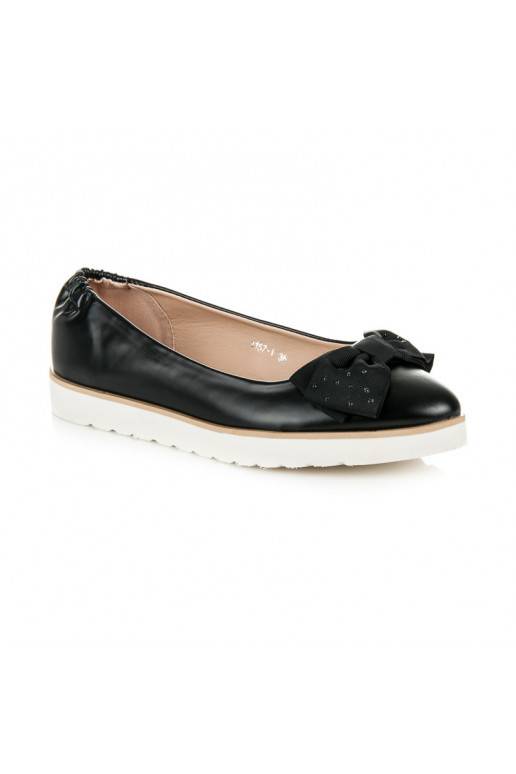 Ballerine nere VICES con fiocchi decorati 1157-1B