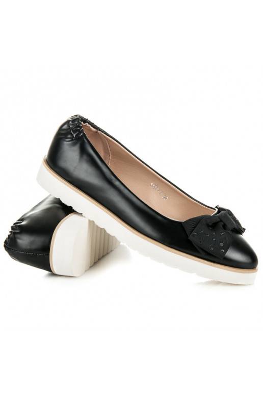 Ballerine nere VICES con fiocchi decorati 1157-1B