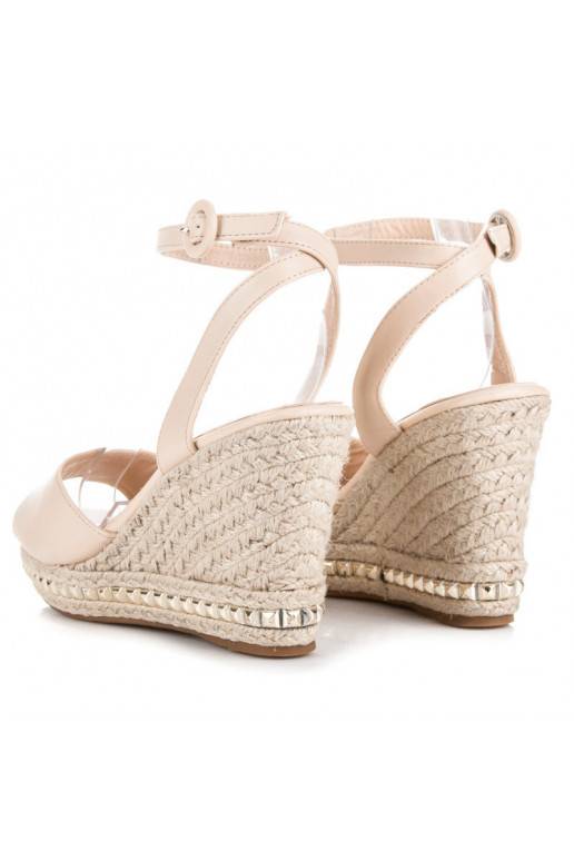 Smėlio spalvos platforminės basutės VICES su kniedėmis 2084-14BE  - 6