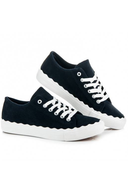 Scarpe da tennis stringate blu scuro AB-174DK.BL