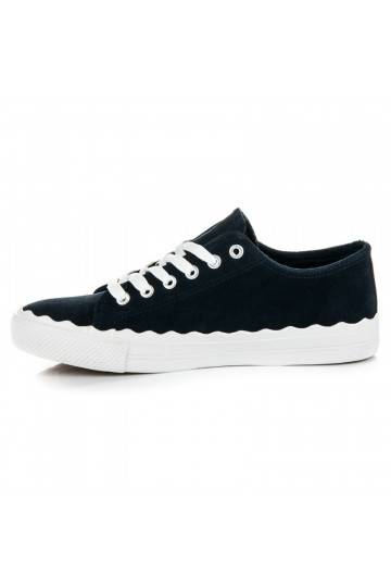 Scarpe da tennis stringate blu scuro AB-174DK.BL 2