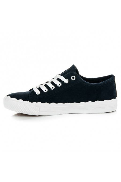 Scarpe da tennis stringate blu scuro AB-174DK.BL