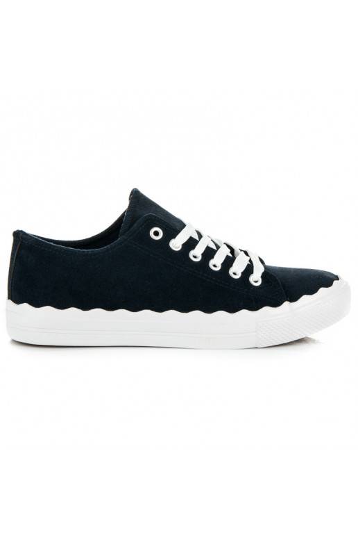 Scarpe da tennis stringate blu scuro AB-174DK.BL