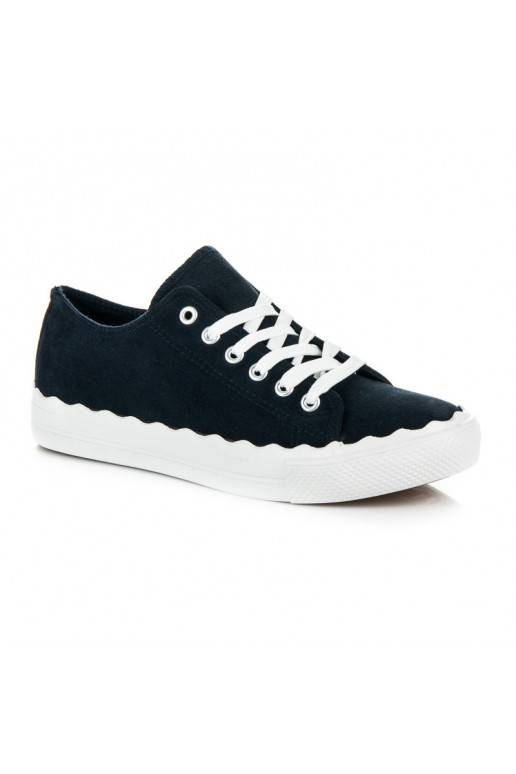Scarpe da tennis stringate blu scuro AB-174DK.BL
