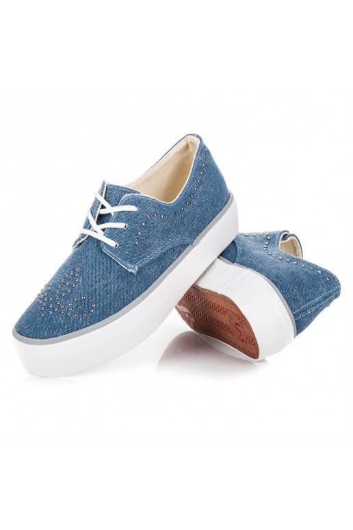 Kylie stivali grossi blu con rivetti K1832001JE