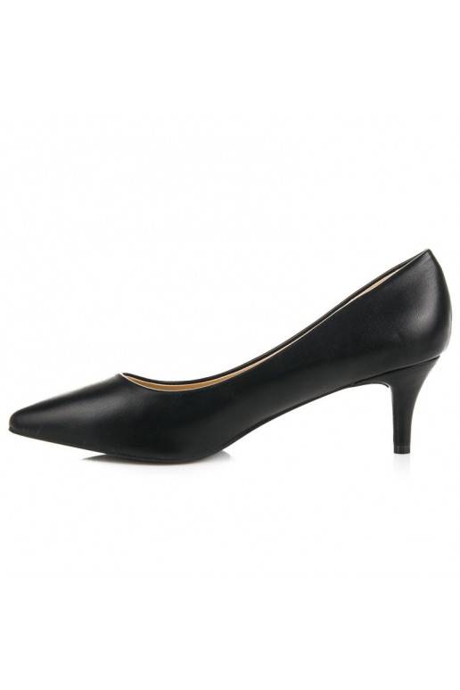 Scarpe nere con mini tacco 123-3B