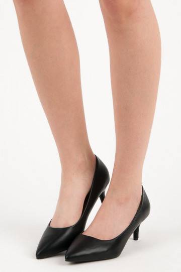 Scarpe nere con mini tacco 123-3B