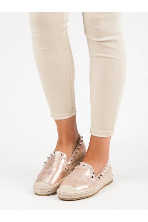 Espadrillas Forever Folie Rivet in oro rosa LX164CHA