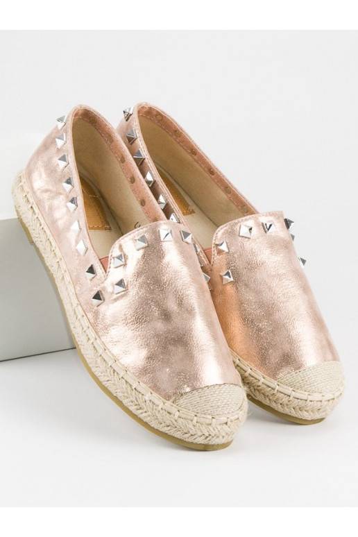 Espadrillas Forever Folie Rivet in oro rosa LX164CHA