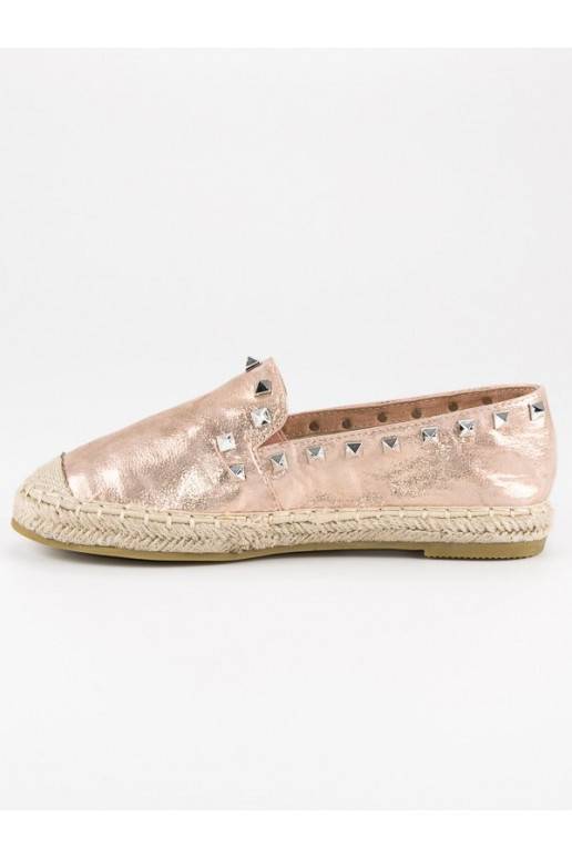 Espadrillas Forever Folie Rivet in oro rosa LX164CHA