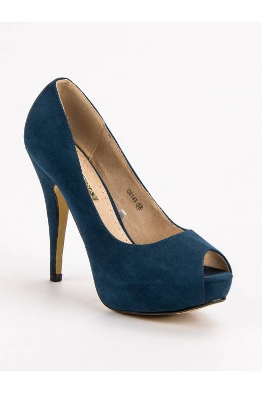 zomšiniai bateliai atvirais pirštais C6143MA  - 3 zomšiniai bateliai atvirais pirštais C6143MA  - 3