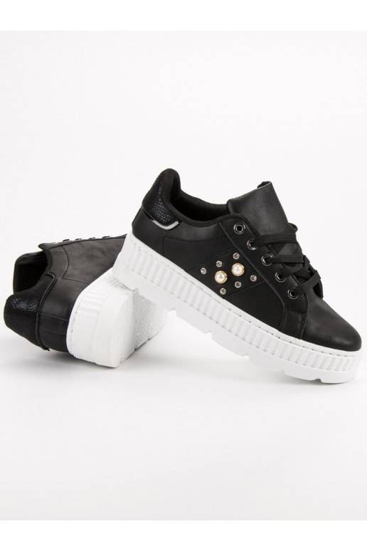 Scarpe con zeppa nere