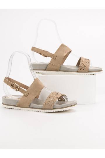 Sandali traforati beige 9SD35-0991BE 2