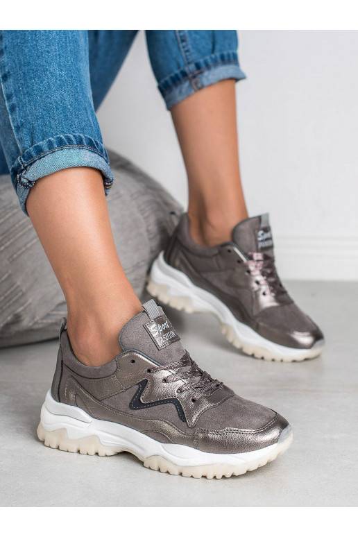 Pilkos spalvos sportiniai bateliai BRD9715GUN AX BOXING - 1