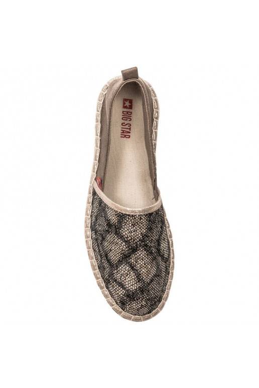 Espadrillas color oro Big Star BAT_FF274A515 GOLD