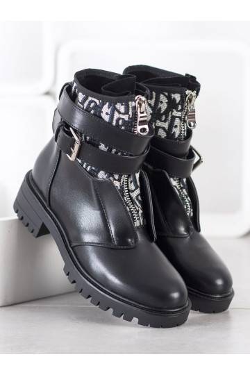 Madingos auliniai batai su užtrauktukais BAT_NC1051B  - 1 2