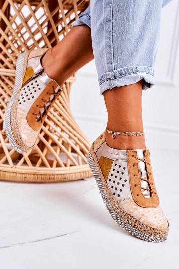 Scarpe in ecopelle gialla