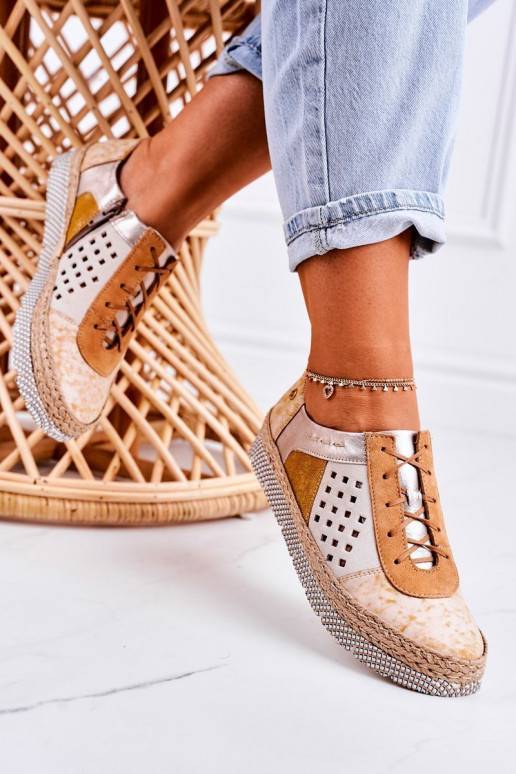 Scarpe in ecopelle gialla