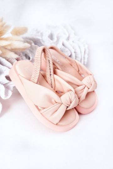 Sandali per bambini con chiusura a scatto, colore rosa