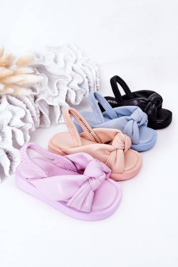Sandali per bambini con chiusura a scatto, colore rosa 2