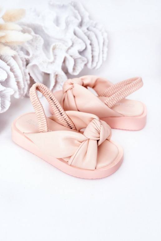 Sandali per bambini con chiusura a scatto, colore rosa