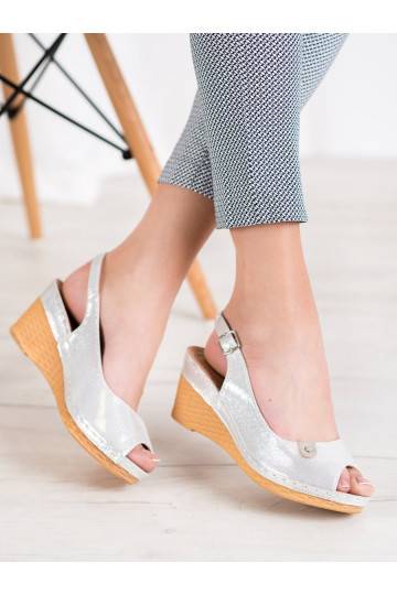 Sandali con plateau glitterati 2