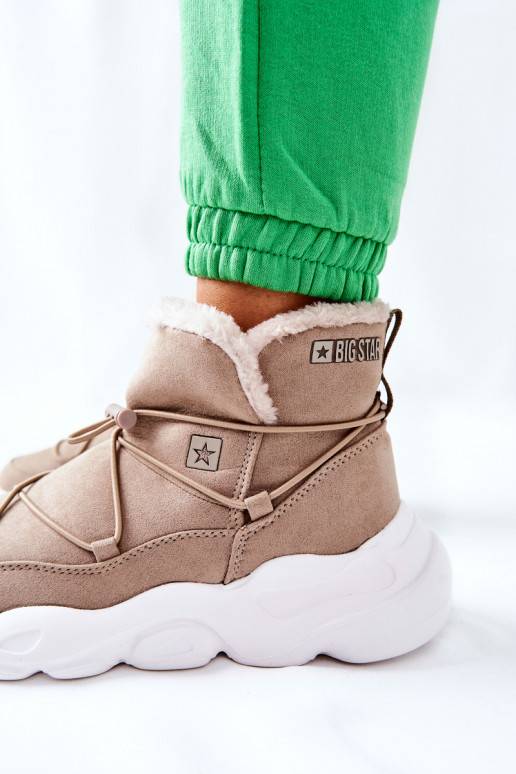 Doposci riscaldati di colore beige Doposci riscaldati di colore beige