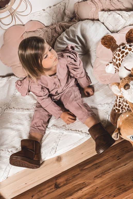 Caldi stivali invernali per bambini nel colore marrone Gooby