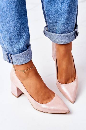 Scarpe di raso rosa 2
