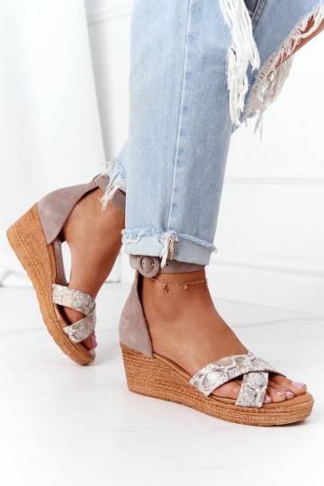 Sandali con plateau in...
