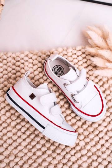 Scarpe per il tempo libero da bambino con chiusure adesive, colore bianco 2