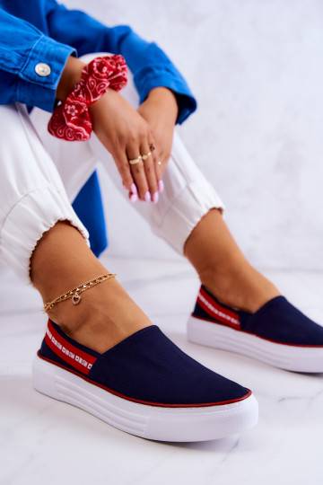 Sneakers Slip On Big Star JJ276009 blu-rosso 2