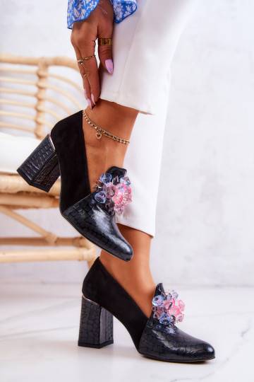 Scarpe con tacco colore nero Sofie 2