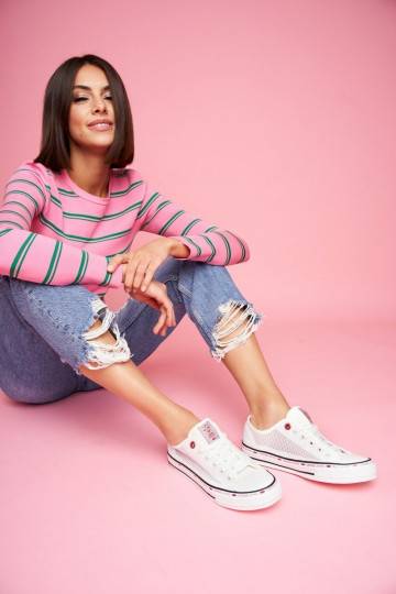 Scarpe tempo libero Cross Jeans colore bianco 2