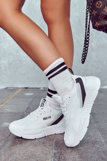 Scarpe da ginnastica alla moda modello Big Star colore bianco