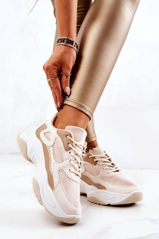 Scarpe stile sportivo beige Retroque Scarpe stile sportivo beige Retroque