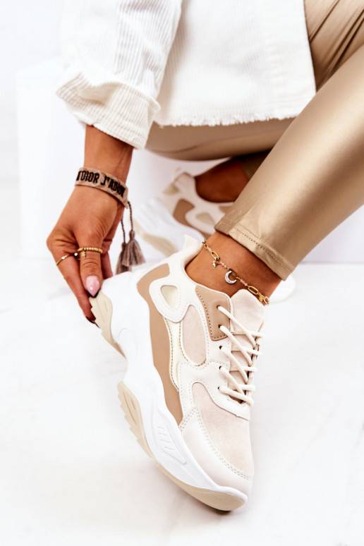 Scarpe stile sportivo beige Retroque Scarpe stile sportivo beige Retroque