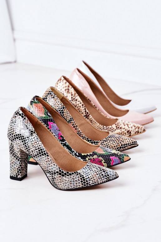 Scarpe in raso argento