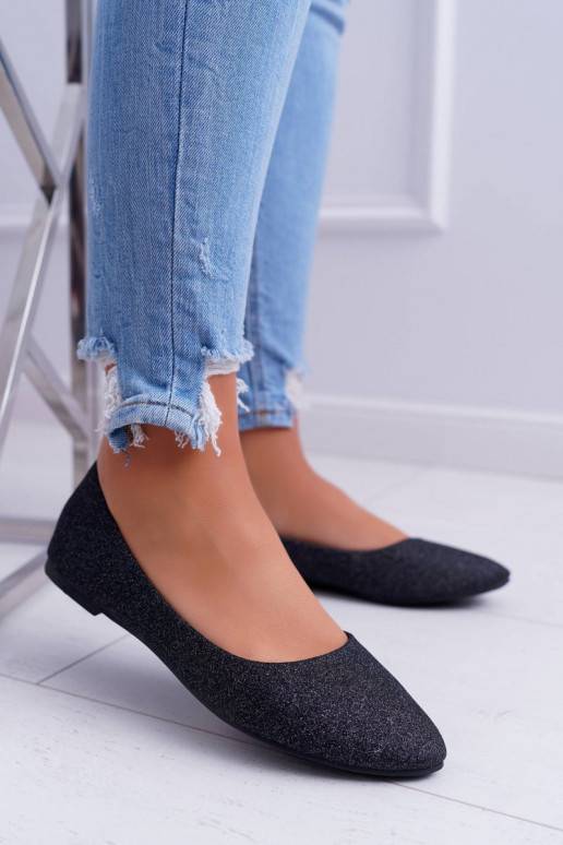 Ballerine lucide in Tiffy nero Ballerine lucide in Tiffy nero