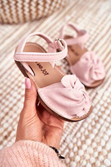 Sandali per bambini con chiusure adesive in rosa di Goofy