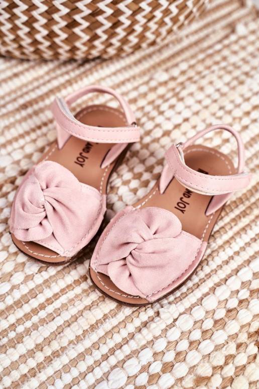 Sandali per bambini con chiusure adesive in rosa di Goofy