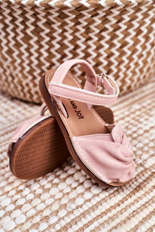 Sandali per bambini con chiusure adesive in rosa di Goofy