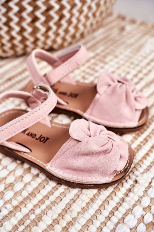 Sandali per bambini con chiusure adesive in rosa di Goofy