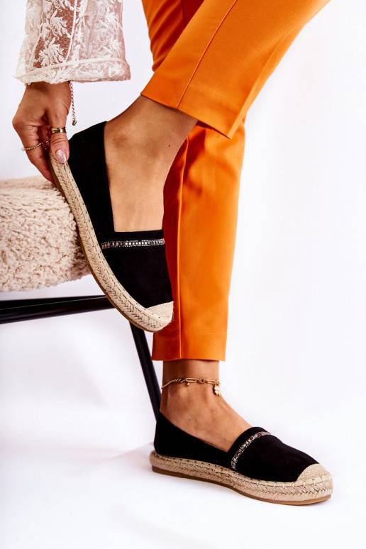 Espadrillas Cersei nere di un modello... Espadrillas Cersei nere di un modello...