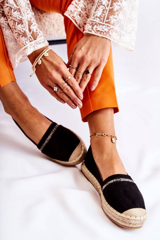 Espadrillas Cersei nere di un modello... Espadrillas Cersei nere di un modello...